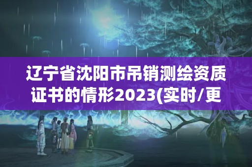 遼寧省沈陽市吊銷測繪資質證書的情形2023(實時/更新中)