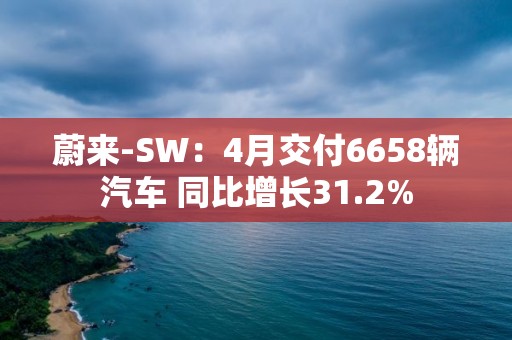 蔚來-SW：4月交付6658輛汽車 同比增長31.2%