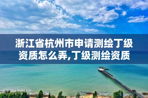 浙江省杭州市申請測繪丁級資質怎么弄,丁級測繪資質要求。