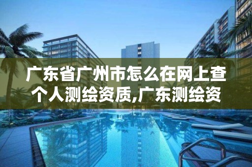 廣東省廣州市怎么在網上查個人測繪資質,廣東測繪資質查詢。