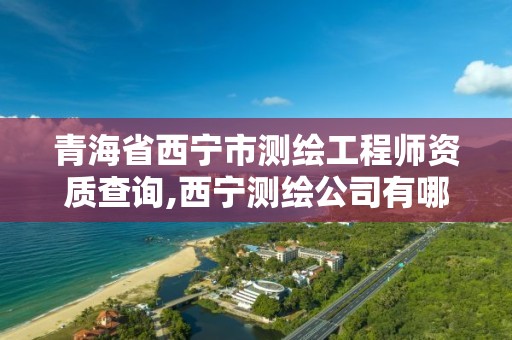 青海省西寧市測繪工程師資質查詢,西寧測繪公司有哪些。