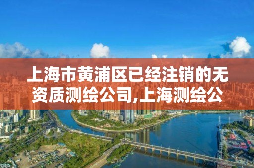 上海市黃浦區已經注銷的無資質測繪公司,上海測繪公司排名名單。