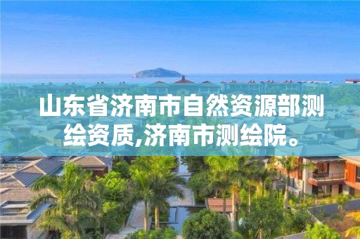 山東省濟南市自然資源部測繪資質,濟南市測繪院。