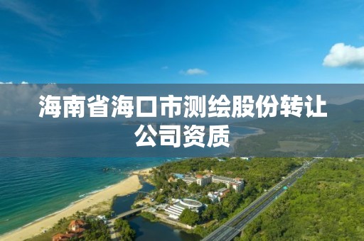 海南省海口市測繪股份轉讓公司資質