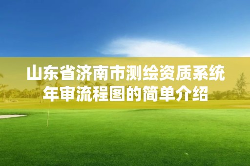 山東省濟南市測繪資質系統年審流程圖的簡單介紹