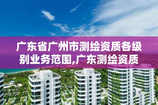 廣東省廣州市測繪資質各級別業務范圍,廣東測繪資質查詢。