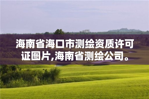 海南省?？谑袦y繪資質許可證圖片,海南省測繪公司。