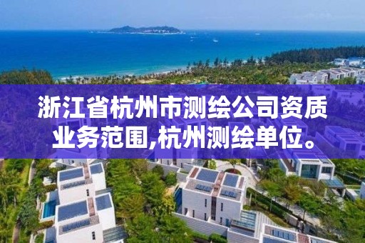 浙江省杭州市測繪公司資質業務范圍,杭州測繪單位。