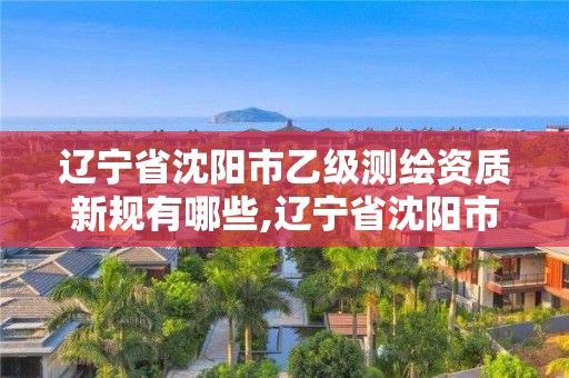 遼寧省沈陽(yáng)市乙級(jí)測(cè)繪資質(zhì)新規(guī)有哪些,遼寧省沈陽(yáng)市乙級(jí)測(cè)繪資質(zhì)新規(guī)有哪些。