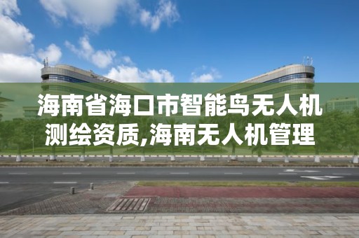 海南省海口市智能鳥無人機測繪資質,海南無人機管理。