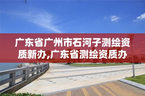 廣東省廣州市石河子測繪資質新辦,廣東省測繪資質辦理流程。