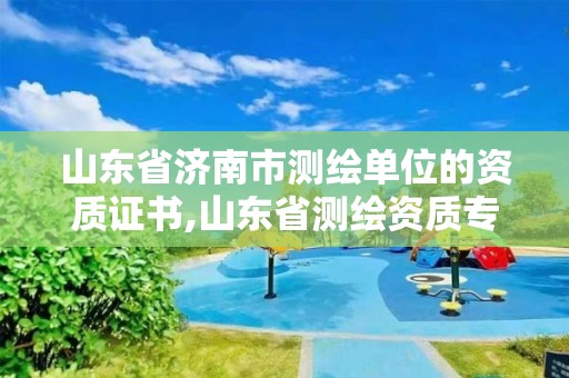 山東省濟南市測繪單位的資質證書,山東省測繪資質專用章。