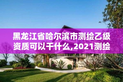 黑龍江省哈爾濱市測繪乙級資質可以干什么,2021測繪乙級資質要求。