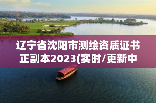 遼寧省沈陽市測繪資質證書正副本2023(實時/更新中)