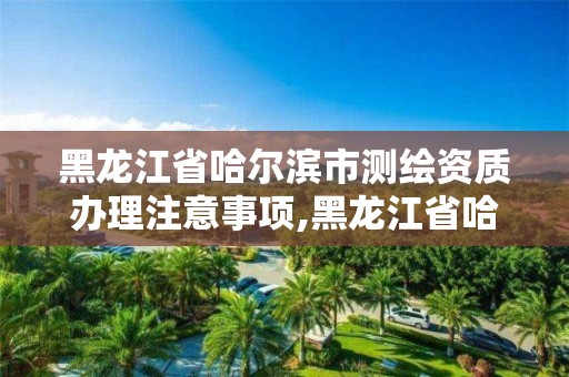 黑龍江省哈爾濱市測繪資質辦理注意事項,黑龍江省哈爾濱市測繪局。