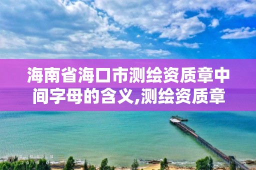 海南省海口市測繪資質章中間字母的含義,測繪資質章樣式。