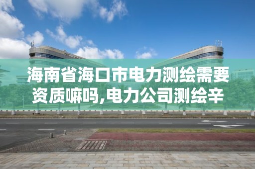 海南省海口市電力測繪需要資質嘛嗎,電力公司測繪辛苦嗎。