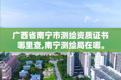 廣西省南寧市測繪資質(zhì)證書哪里查,南寧測繪局在哪。