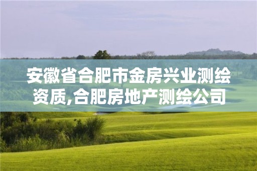 安徽省合肥市金房興業測繪資質,合肥房地產測繪公司。