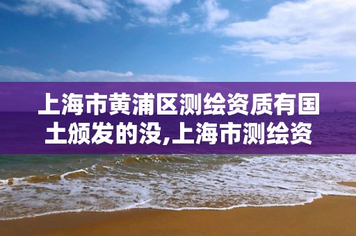 上海市黃浦區測繪資質有國土頒發的沒,上海市測繪資質單位名單。