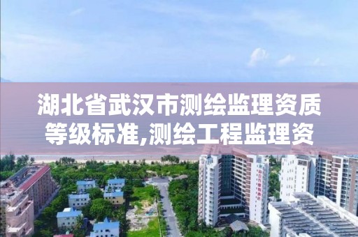 湖北省武漢市測繪監理資質等級標準,測繪工程監理資質。