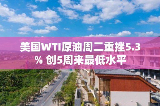 美國WTI原油周二重挫5.3% 創(chuàng)5周來最低水平