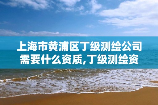 上海市黃浦區丁級測繪公司需要什么資質,丁級測繪資質經營范圍。