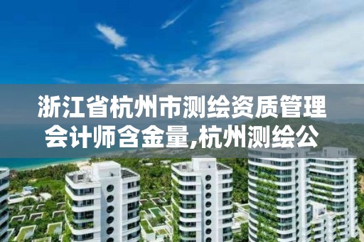 浙江省杭州市測繪資質管理會計師含金量,杭州測繪公司招聘信息。