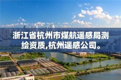 浙江省杭州市煤航遙感局測繪資質,杭州遙感公司。