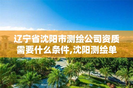 遼寧省沈陽市測繪公司資質需要什么條件,沈陽測繪單位招聘。