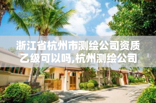 浙江省杭州市測繪公司資質(zhì)乙級可以嗎,杭州測繪公司招聘。