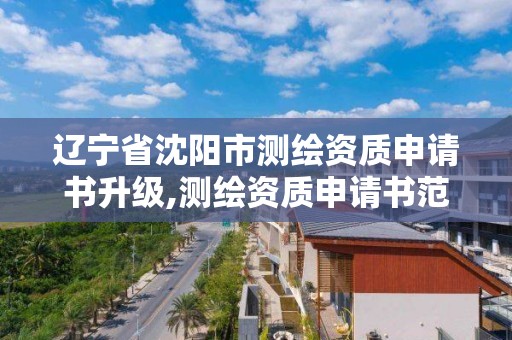 遼寧省沈陽市測繪資質申請書升級,測繪資質申請書范文。