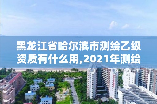 黑龍江省哈爾濱市測繪乙級資質有什么用,2021年測繪乙級資質。