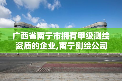 廣西省南寧市擁有甲級測繪資質的企業,南寧測繪公司怎么收費標準。