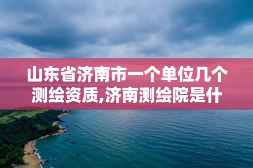 山東省濟南市一個單位幾個測繪資質,濟南測繪院是什么單位。