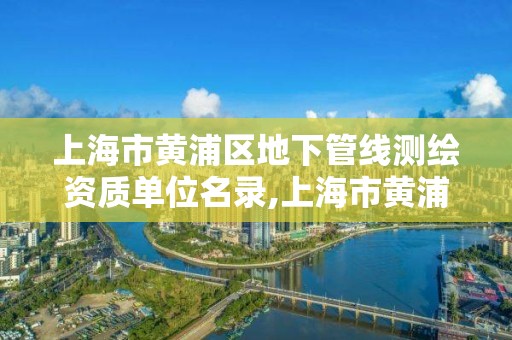 上海市黃浦區(qū)地下管線測繪資質(zhì)單位名錄,上海市黃浦區(qū)地下管線測繪資質(zhì)單位名錄表。