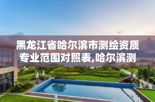 黑龍江省哈爾濱市測繪資質專業范圍對照表,哈爾濱測繪公司有哪些。