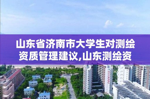 山東省濟南市大學生對測繪資質管理建議,山東測繪資質管理平臺。