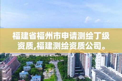 福建省福州市申請測繪丁級資質,福建測繪資質公司。