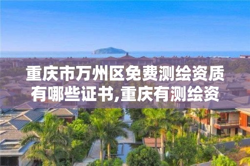 重慶市萬州區免費測繪資質有哪些證書,重慶有測繪資質測繪公司大全。