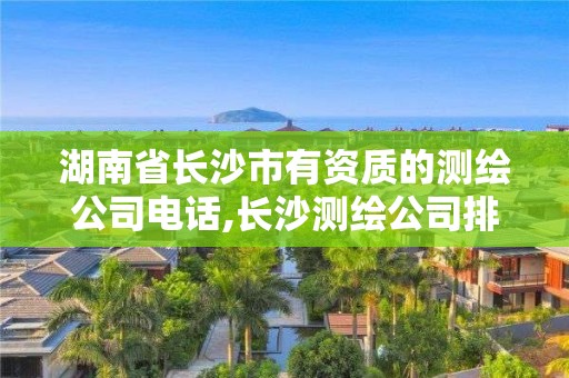 湖南省長沙市有資質的測繪公司電話,長沙測繪公司排行。