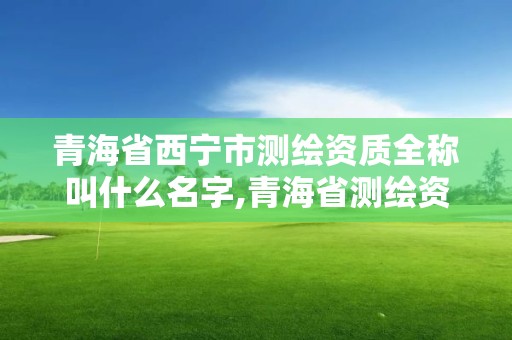 青海省西寧市測繪資質全稱叫什么名字,青海省測繪資質延期公告。