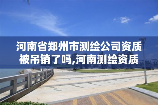 河南省鄭州市測繪公司資質被吊銷了嗎,河南測繪資質公示。