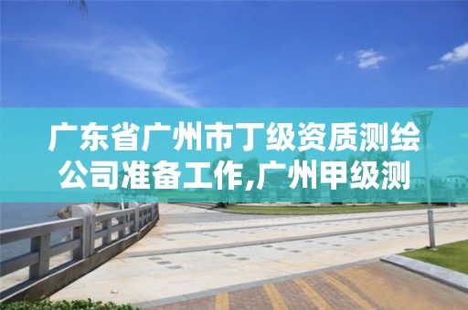 廣東省廣州市丁級資質測繪公司準備工作,廣州甲級測繪公司。