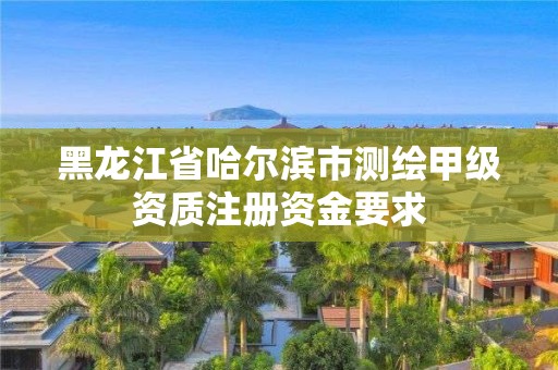 黑龍江省哈爾濱市測繪甲級資質注冊資金要求