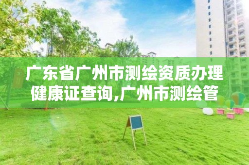 廣東省廣州市測繪資質辦理健康證查詢,廣州市測繪管理辦法。