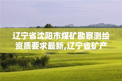 遼寧省沈陽市煤礦勘察測繪資質要求最新,遼寧省礦產勘查院有限責任公司待遇。