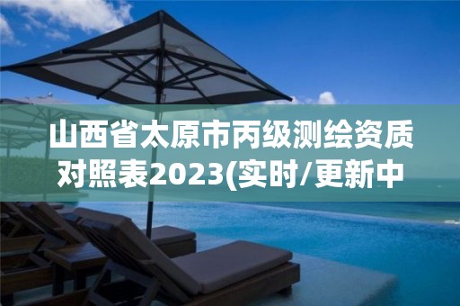 山西省太原市丙級測繪資質(zhì)對照表2023(實時/更新中)