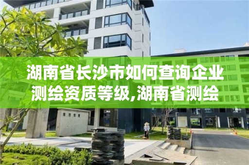 湖南省長沙市如何查詢企業測繪資質等級,湖南省測繪資質管理系統。