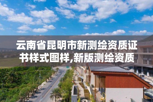 云南省昆明市新測繪資質證書樣式圖樣,新版測繪資質。